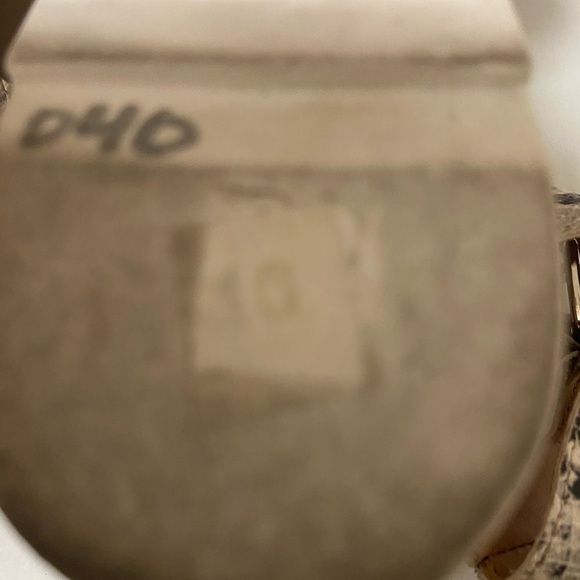 Steve Madden 10 snakeskin look heeled sandals cork & rope heel $69 - Picture 8 of 9